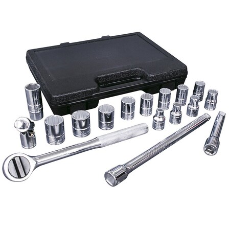 Urrea 1/2" drive socket set with accessories 17-pc 5400P